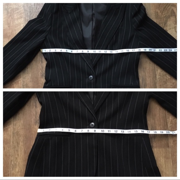 Norma Kamali · Black Pinstripe Blazer - EUC - Picture 7 of 8